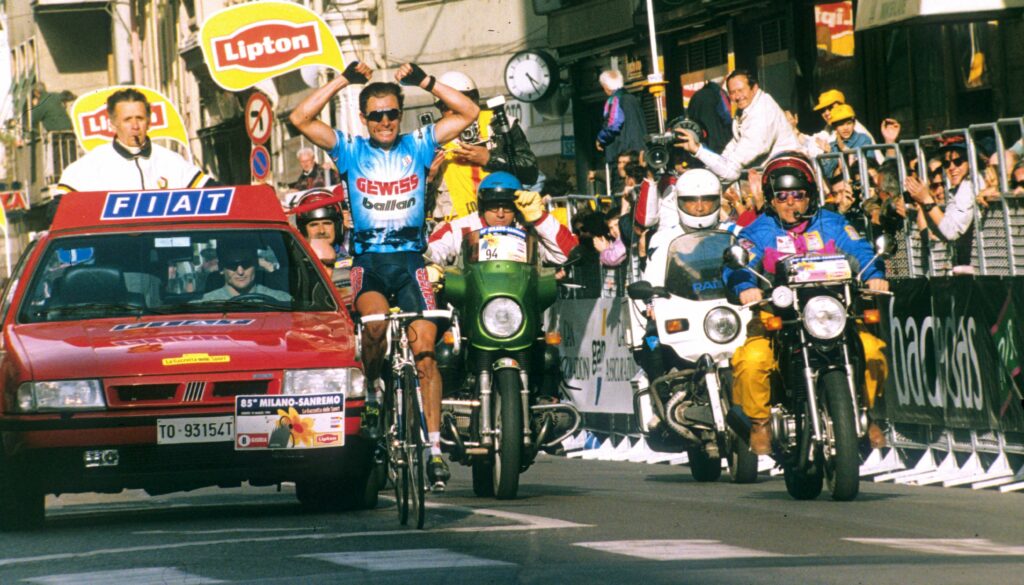 La vittoria di Furlan alla Milano-Sanremo del '94 