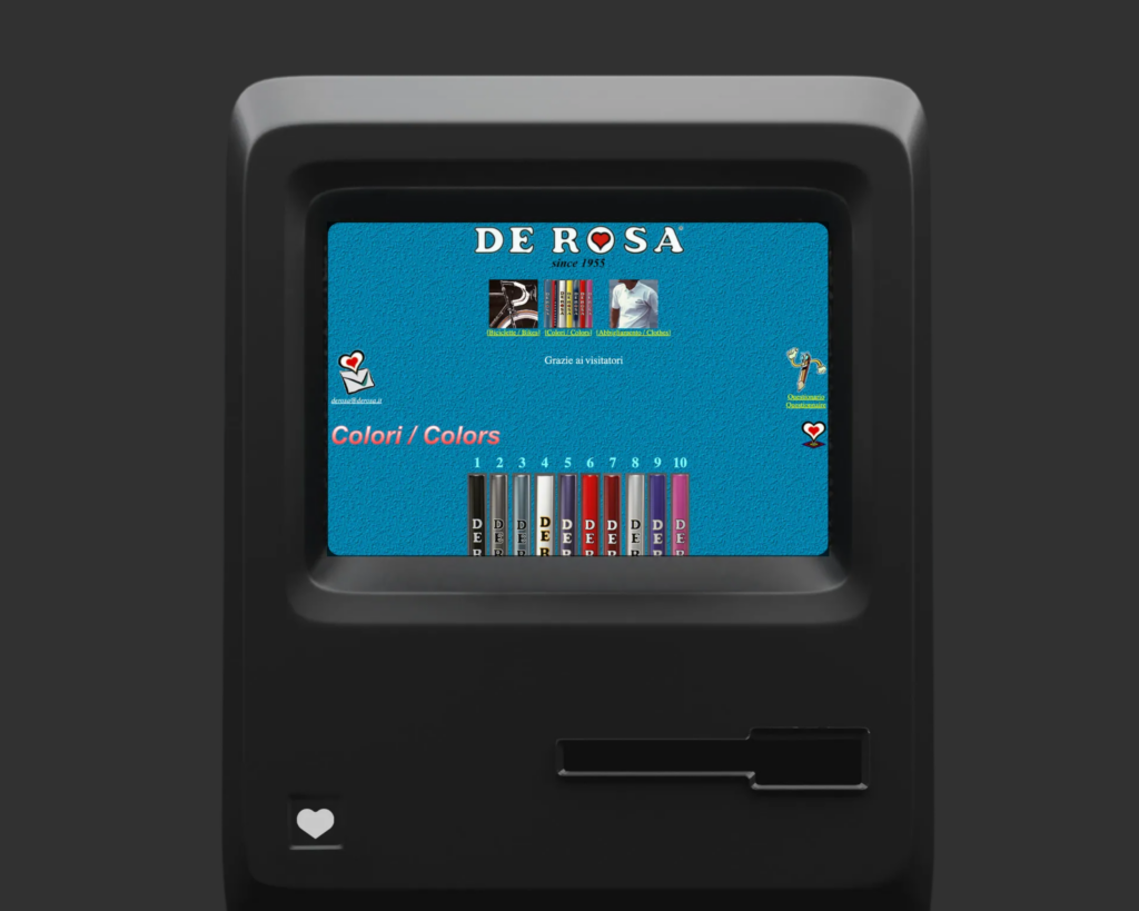 Homepage primo sito De Rosa
